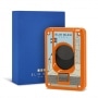 Photo #4 de Coupe Cigare Elie Bleu Double Lame Noire Casa Cubana Orange