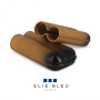 Photo #4 de Etui 2 cigares Elie Bleu en Cuir Patin Miel