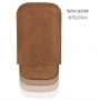 Photo #3 de Etui 3 cigares Art et Volutes Lucea Marron