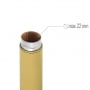 Photo #4 de tui  cigares Adorini 1 cigare Acier Satin et Cuir Jaune