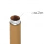 Photo #4 de tui  cigares Adorini 1 cigare Acier Satin et Cuir Marron