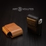 Photo #6 de Etui paquet de cigarettes et Briquet Art et Volutes Perico Marron