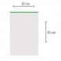 Photo #2 de Lot de 100 sachets Zip 60 x 80 mm Liser Vert