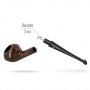 Photo #4 de Pipe de Cogolin mini droite bois fonc