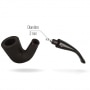 Photo #4 de Pipe de Cogolin Vieille Bruyre Courbe Noire Sable