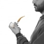 Photo #2 de Pipe Ecume de Mer Bulldog Cintre Ajoure Orange et Blanc