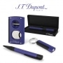 Photo #4 de Stylo ST Dupont D Initial Roller Bleu Noir Mat