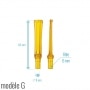 Photo #8 de Tuyau Pipe Acrylique Orange Transparent